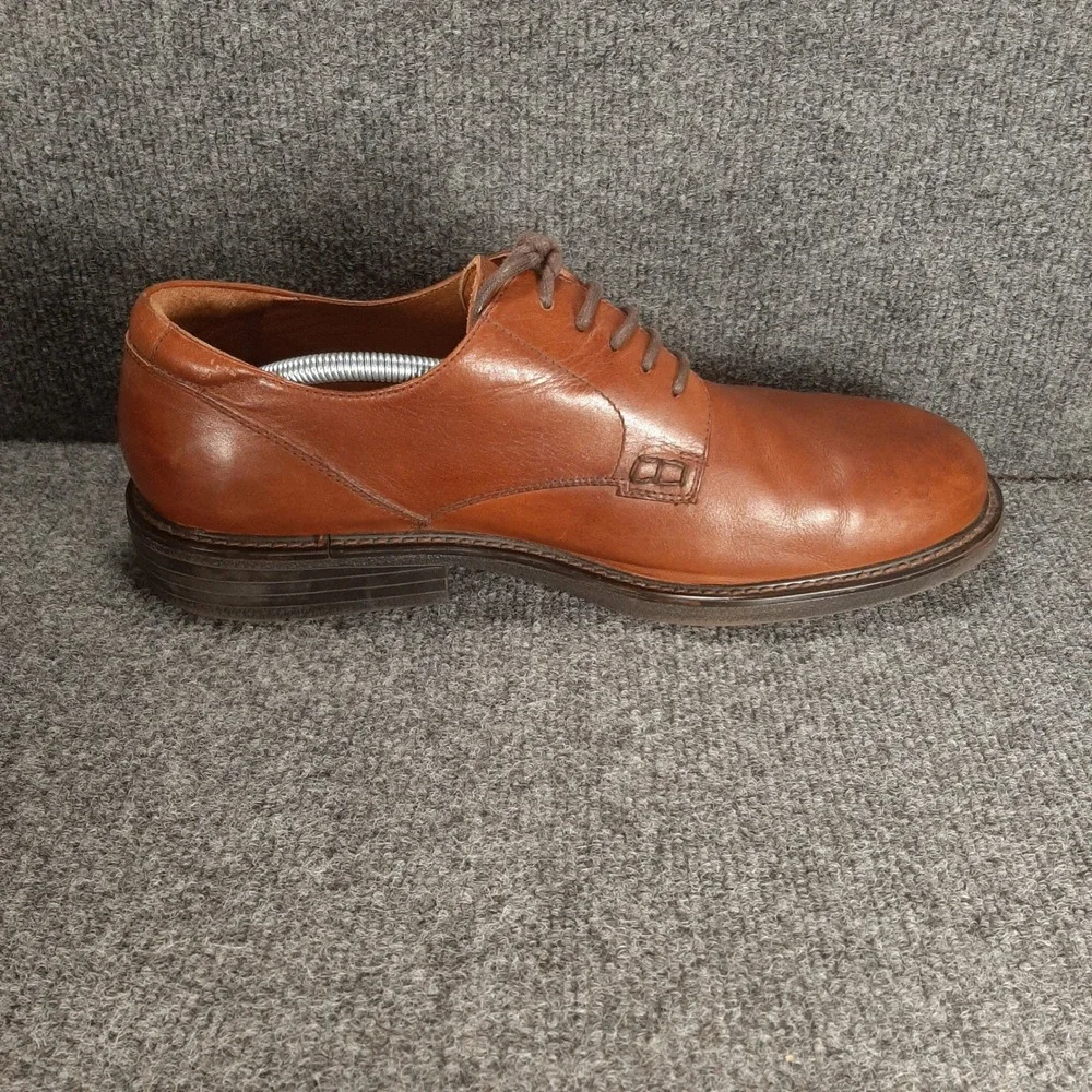 Florsheim Derby Comfortech 17150-03 13 M Cognac Brown Mens Leather Dress Shoes